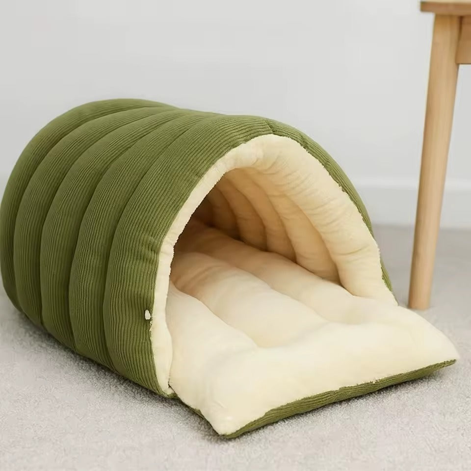 Pet Enclosed Cozy Cave Bed