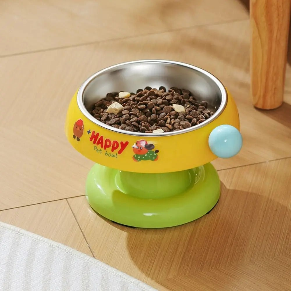 Pet Happy Elevated Stand With Stainless Steel Bowl