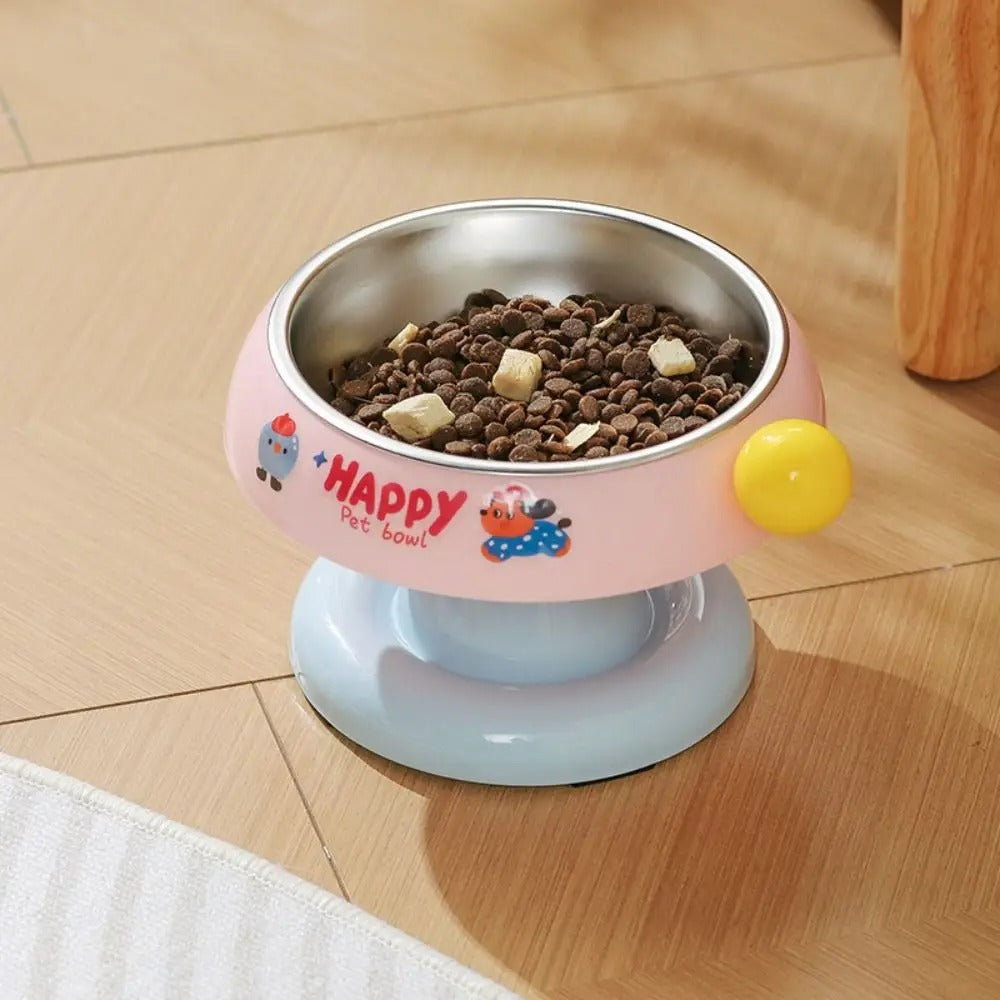 Pet Happy Elevated Stand With Stainless Steel Bowl