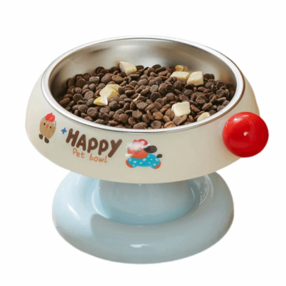 Pet Happy Elevated Stand With Stainless Steel Bowl