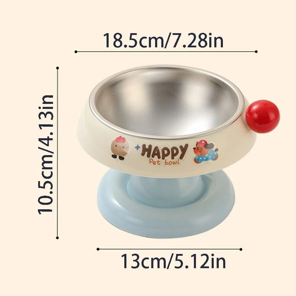 Pet Happy Elevated Stand With Stainless Steel Bowl