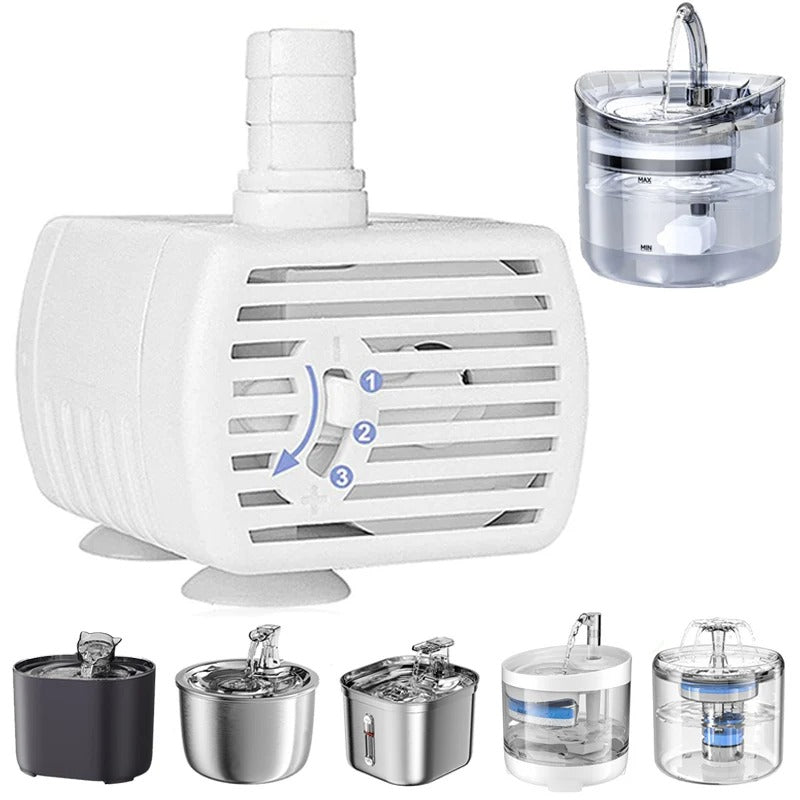 2L Water Fountain Replacement Pump & Filters