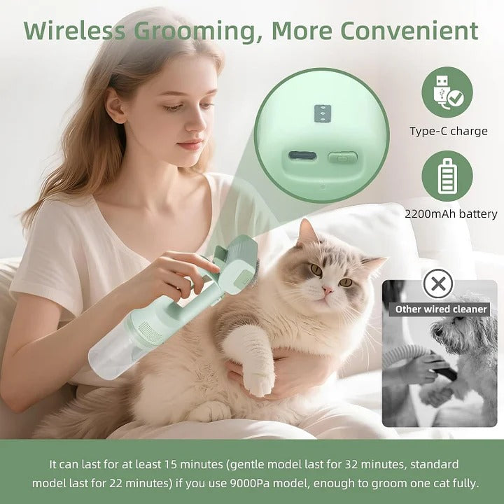 Pet Handheld Cordless Mini Grooming Vacuum