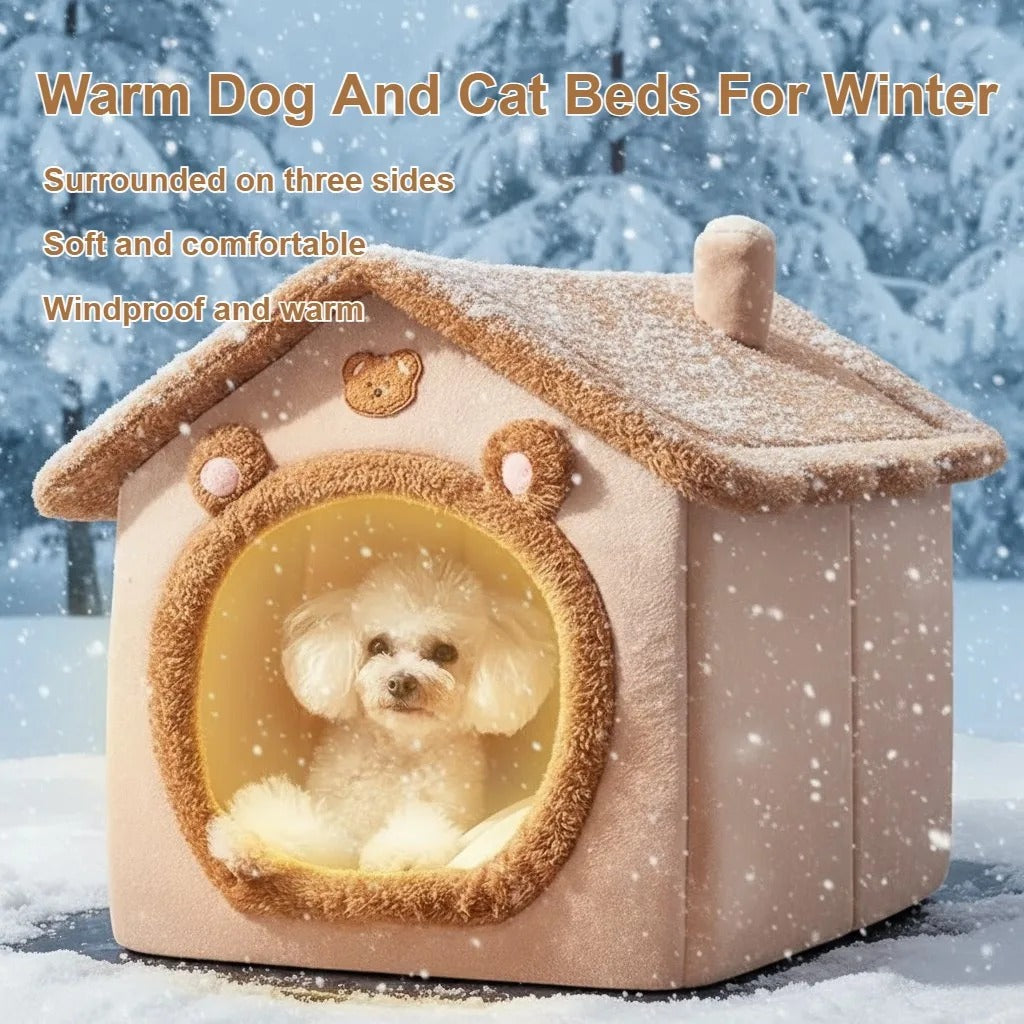 Pet Warm & Cozy Cave Bed House