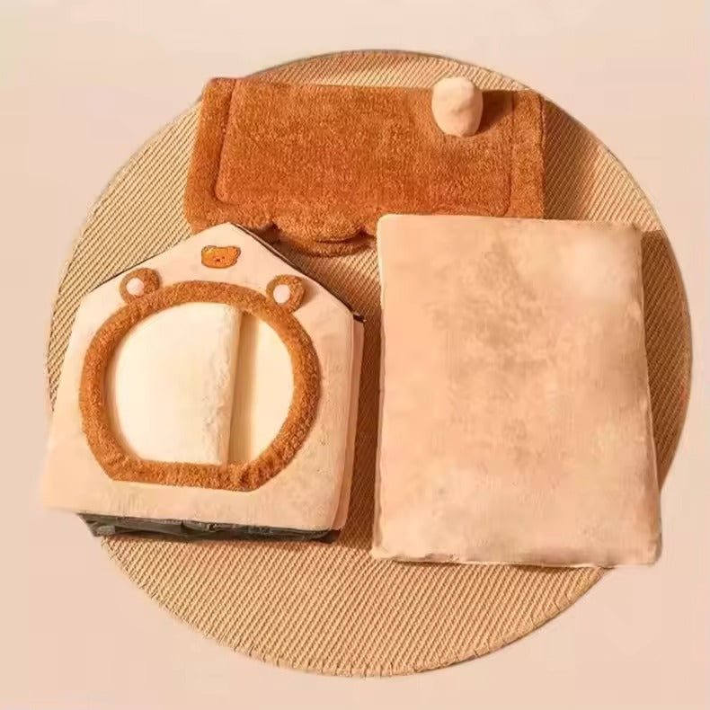 Pet Warm & Cozy Cave Bed House