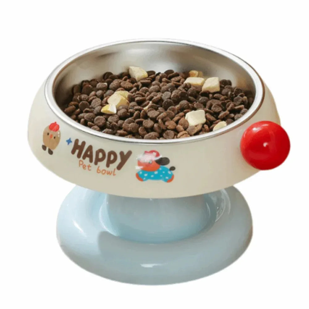 Pet Happy Elevated Stand With Stainless Steel Bowl - HolyPetz™