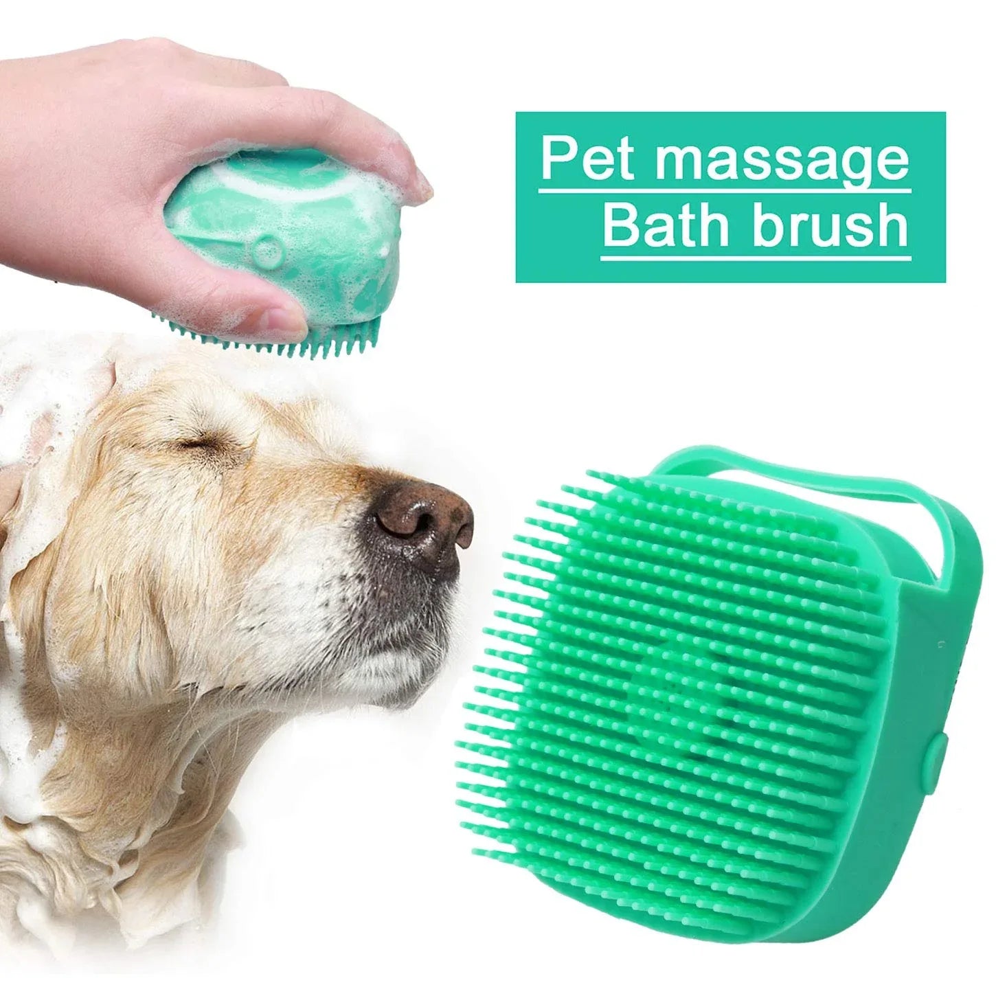 Pet Shampoo Massager Grooming Scrubber Brush - HolyPetz™