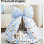 Pet Plush Teepee Tent Cat & Dog Bed