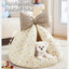 Pet Plush Teepee Tent Cat & Dog Bed