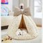 Pet Plush Teepee Tent Cat & Dog Bed