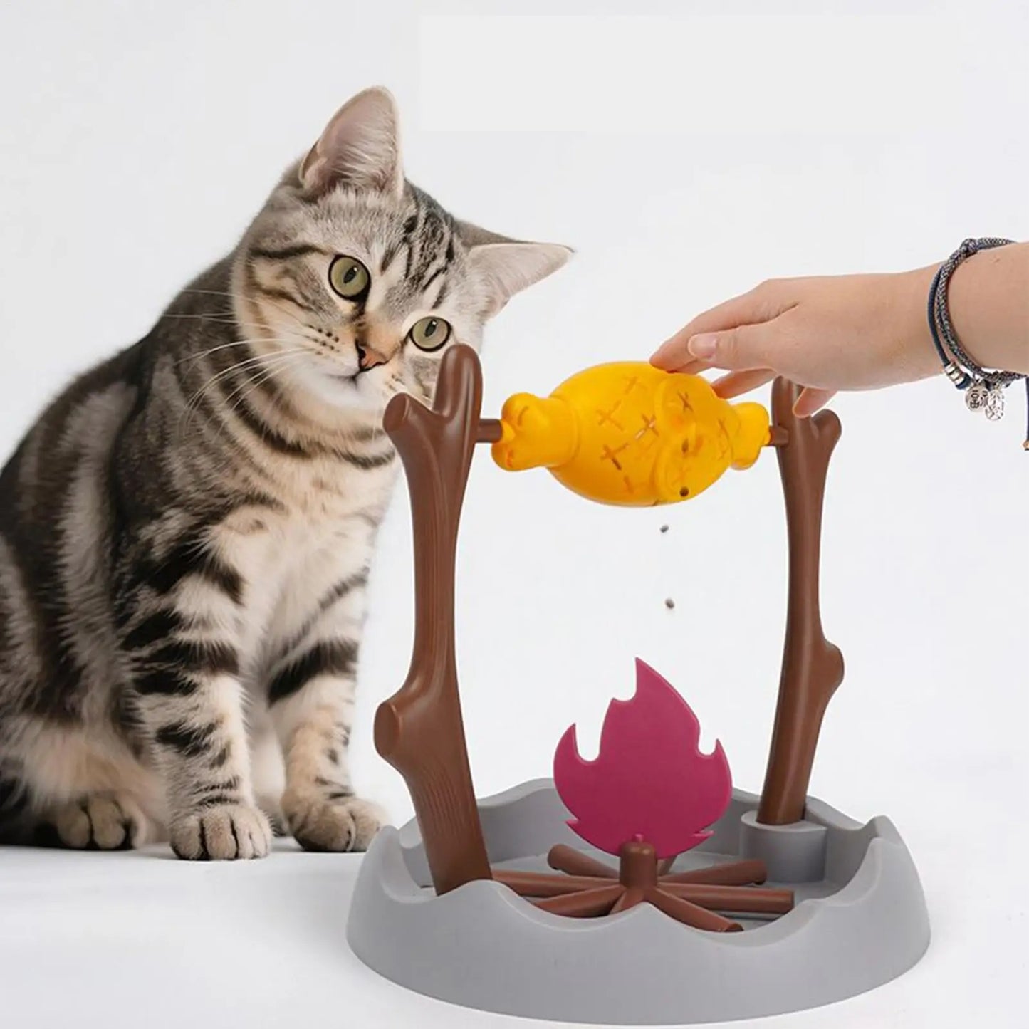 Cat Grilled Chicken Treat-Dispensing Toy