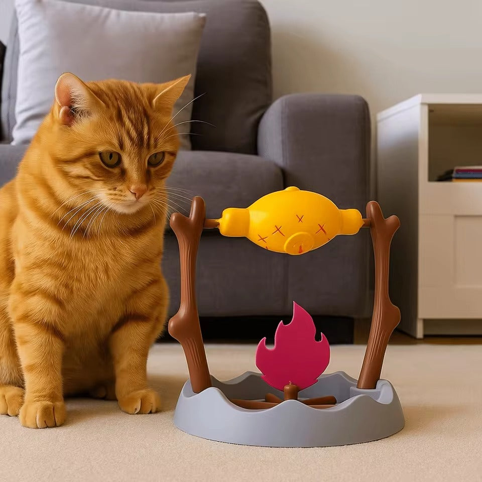 Cat Grilled Chicken Treat-Dispensing Toy
