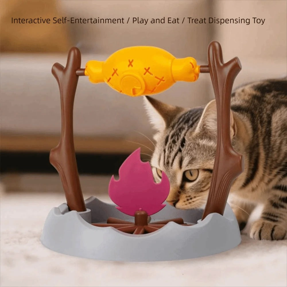 Cat Grilled Chicken Treat-Dispensing Toy