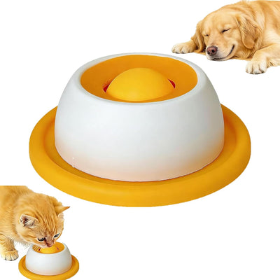 Dog & Cat Slow Feeder Rolling Lick Bowl