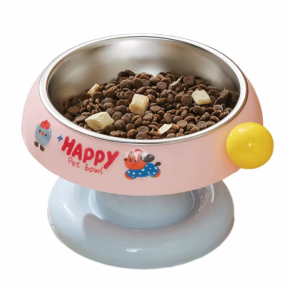 Pet Happy Elevated Stand With Stainless Steel Bowl