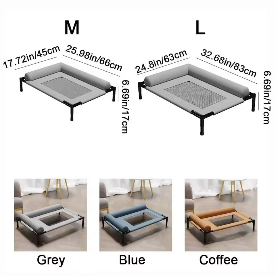 Dog Elevated Cooling Bed Breathable