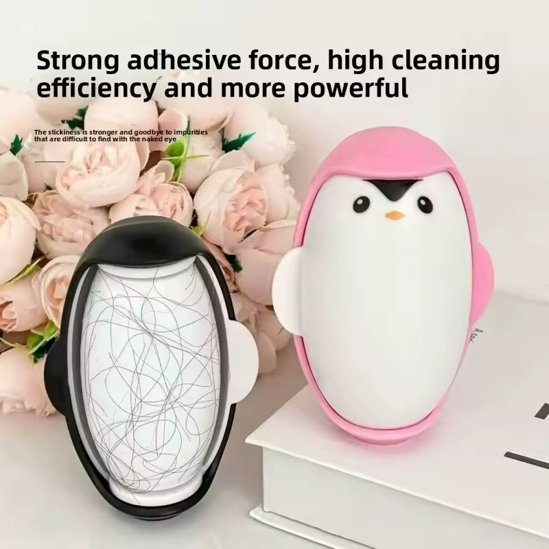 Penguin Shaped Reusable Washable Lint Roller