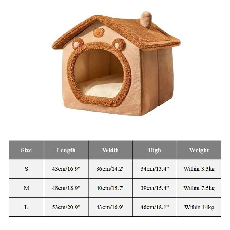 Pet Warm & Cozy Cave Bed House