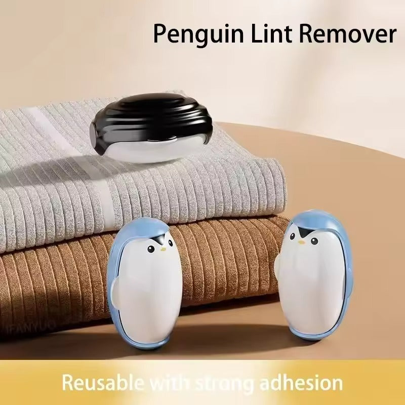 Penguin Shaped Reusable Washable Lint Roller