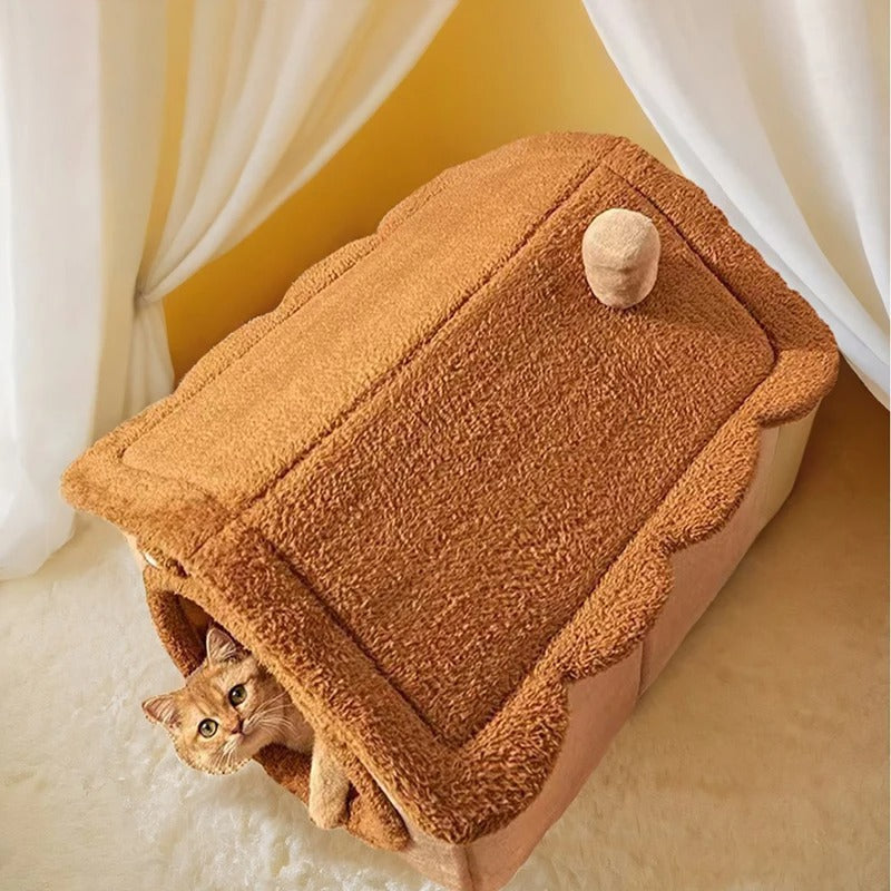 Pet Warm & Cozy Cave Bed House