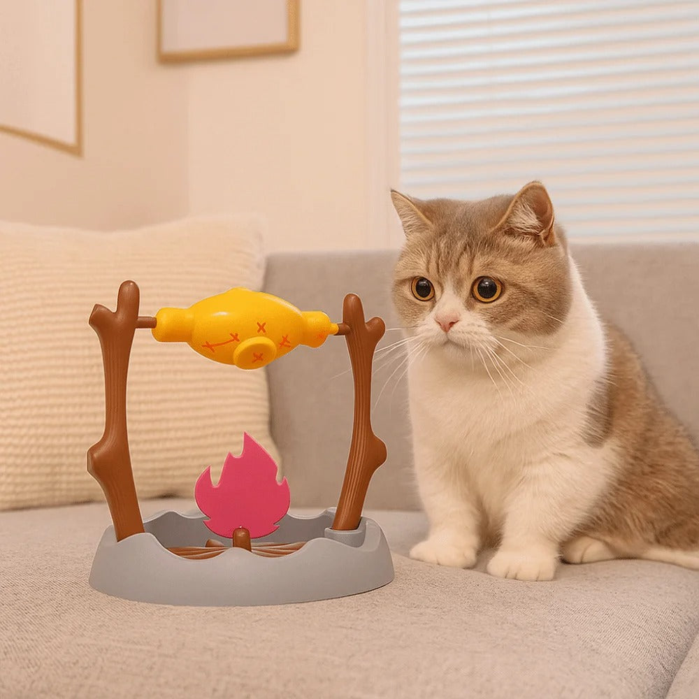 Cat Grilled Chicken Treat-Dispensing Toy