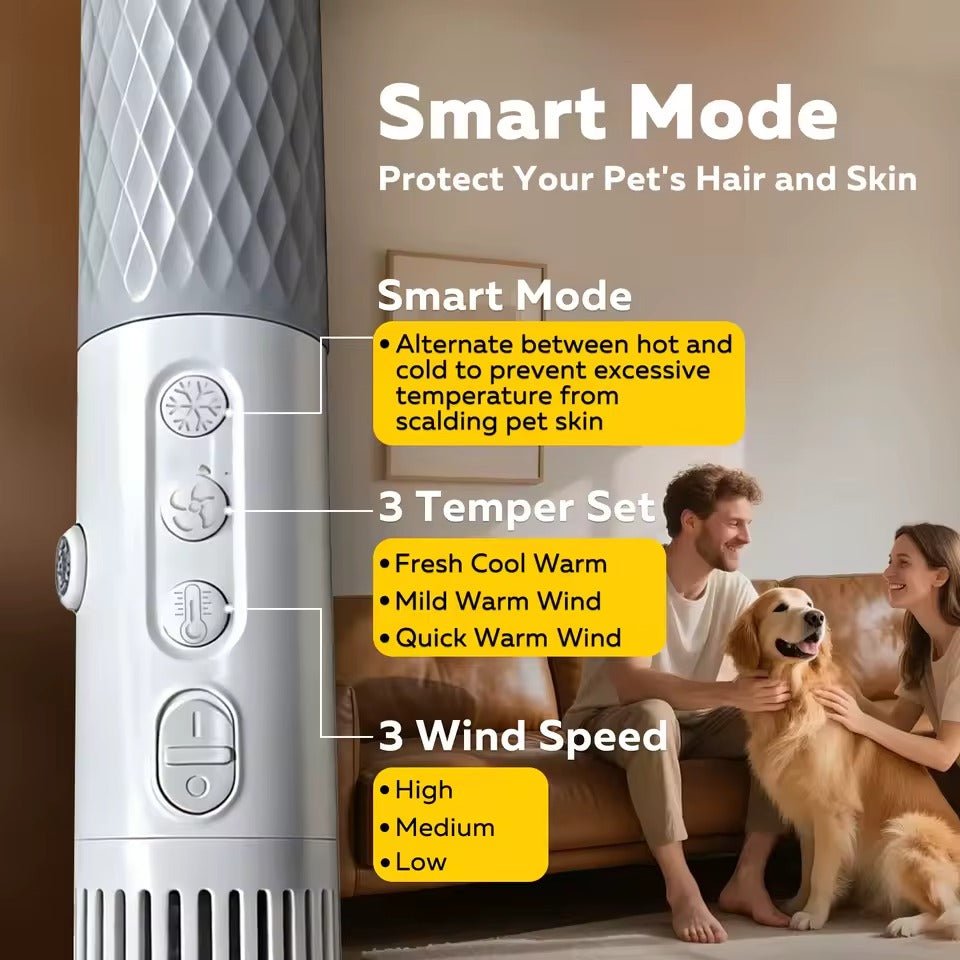 Pet Smart Temperature Control Hair Dryer