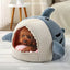 Pet Shark-Shaped Semi-Closed Cave Bed