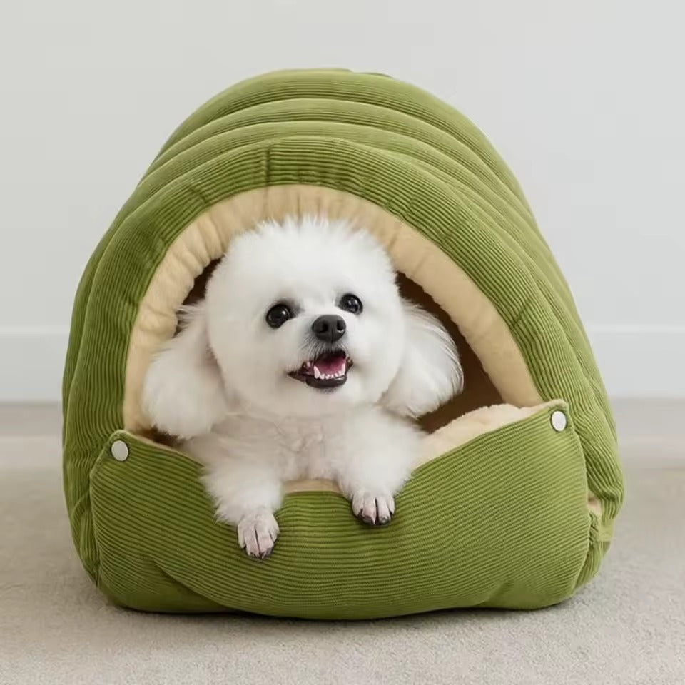 Pet Enclosed Cozy Cave Bed