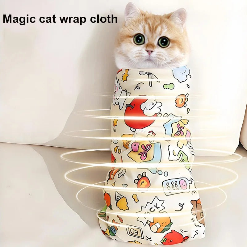 Cat Grooming Swaddle Wrap