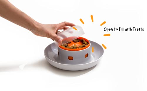 UFO Slow Feed Push Button Treat Dispenser Bowl – HolyPetz™