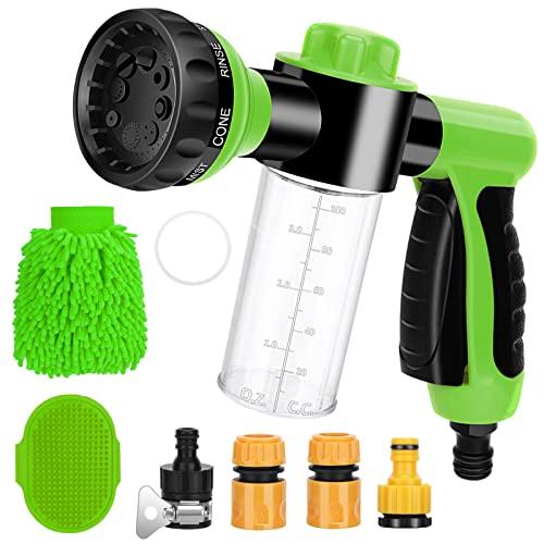 Pet Bathing Tool Set - 8-in-1 Spray Nozzle with Soap Dispenser ...