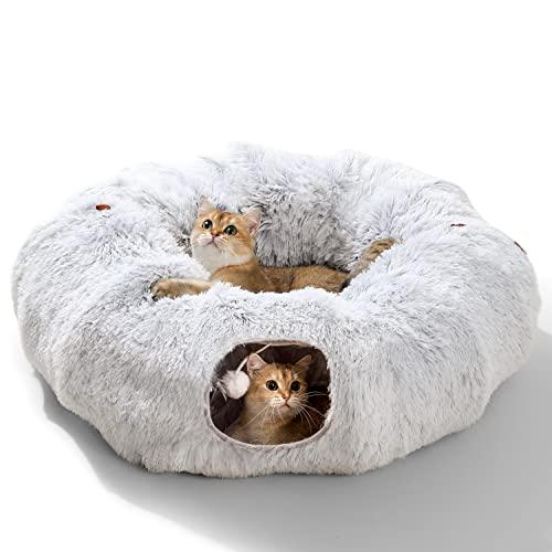 Cat Extra Large Plush Tunnel Bed - HolyPetz™