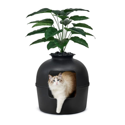 Cat Secret Plant Litter Box With Odor Control - HolyPetz™